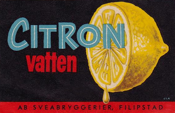 Filipstad, AB Sveabryggerier, Citron Vatten