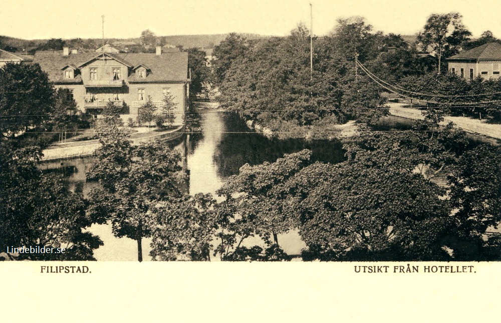 Filipstad. Utsikt från Hotellet