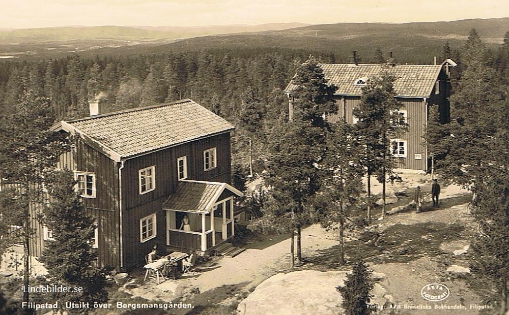 Filipstad. Utsikt över Bergsmansgården