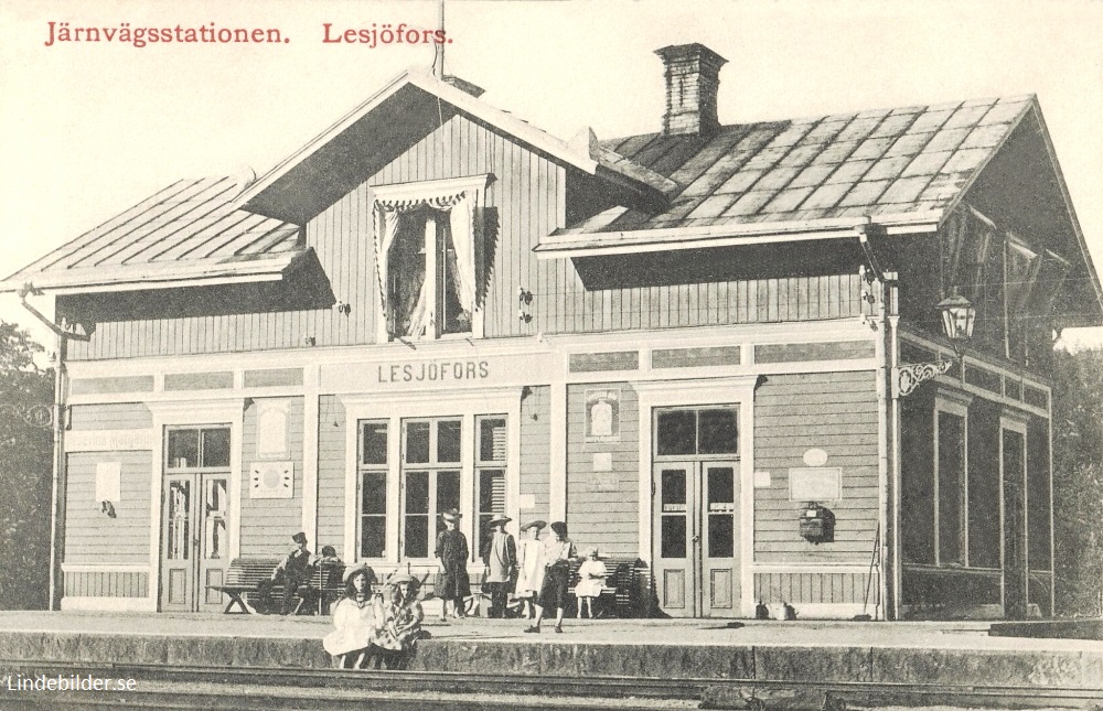 Filipstad, Järnvägsstationen, Lesjöfors