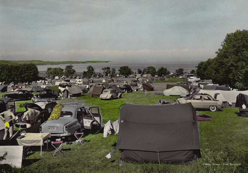 Öland, Köpingsvik Camping 1955