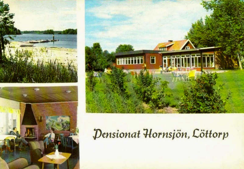 Öland, Löttorp, Pensionat Hornsjön 1968