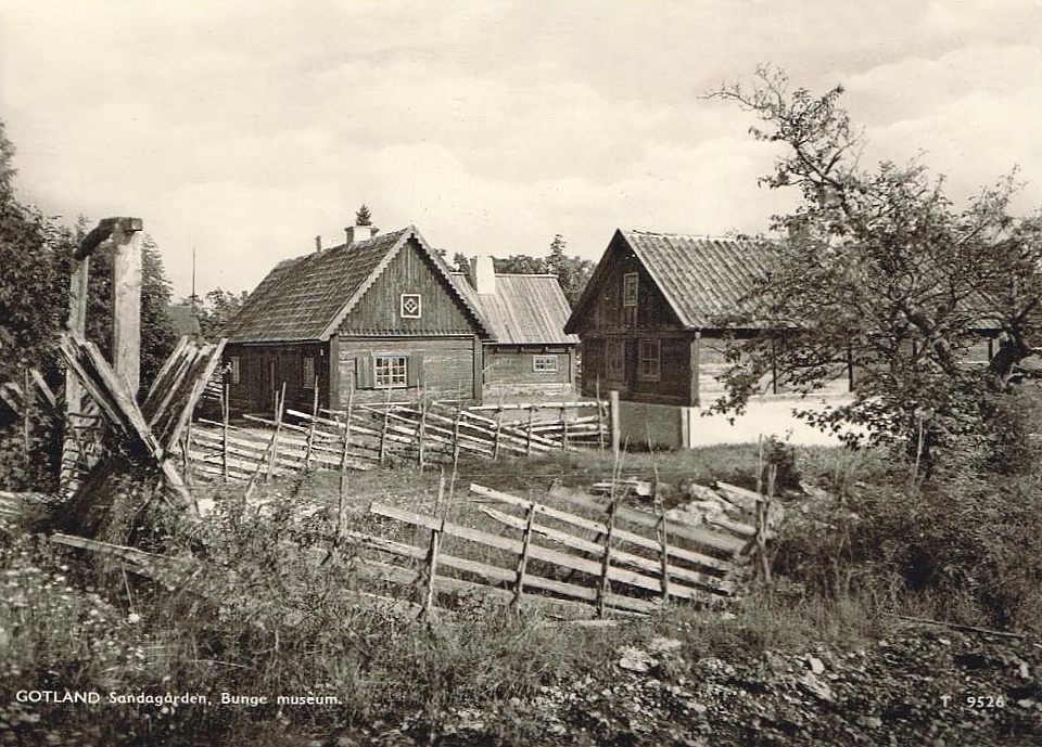 Gotland, Sandagården Bunge Museum 1953
