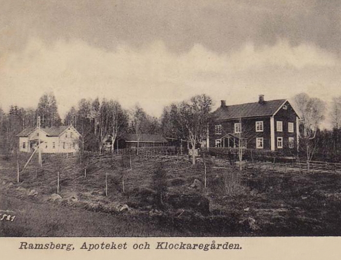 Ramsberg, Apoteket och Klockaregården 1903
