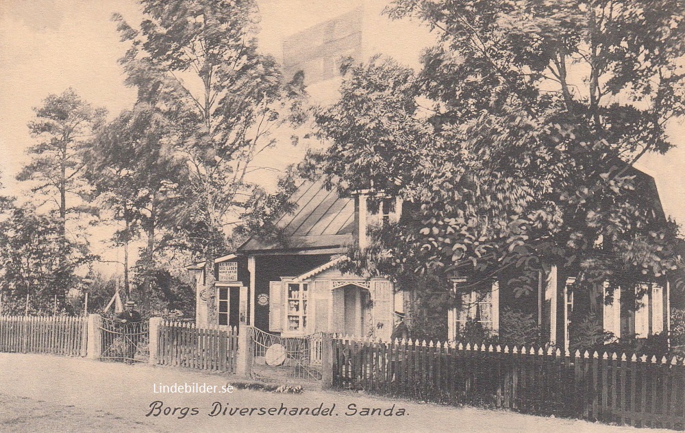 Gotland, Borgs Diversehandel, Sanda 1915