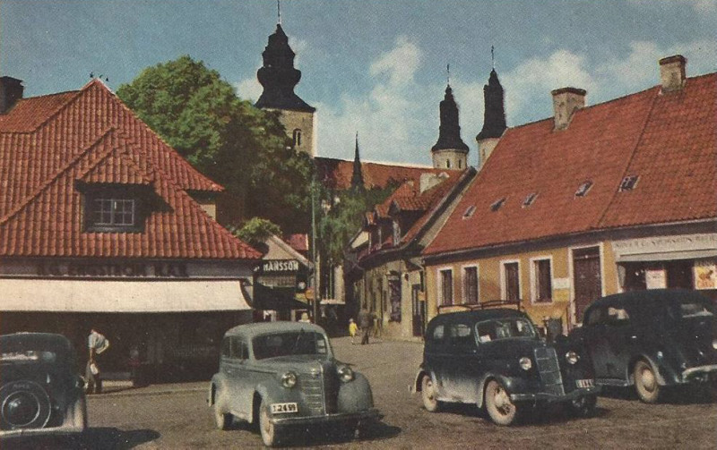 Gotland, Visby, Torget 1951