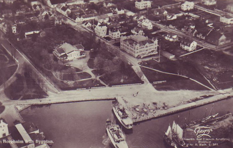 Öland, Borgholm från Flygplan 1929