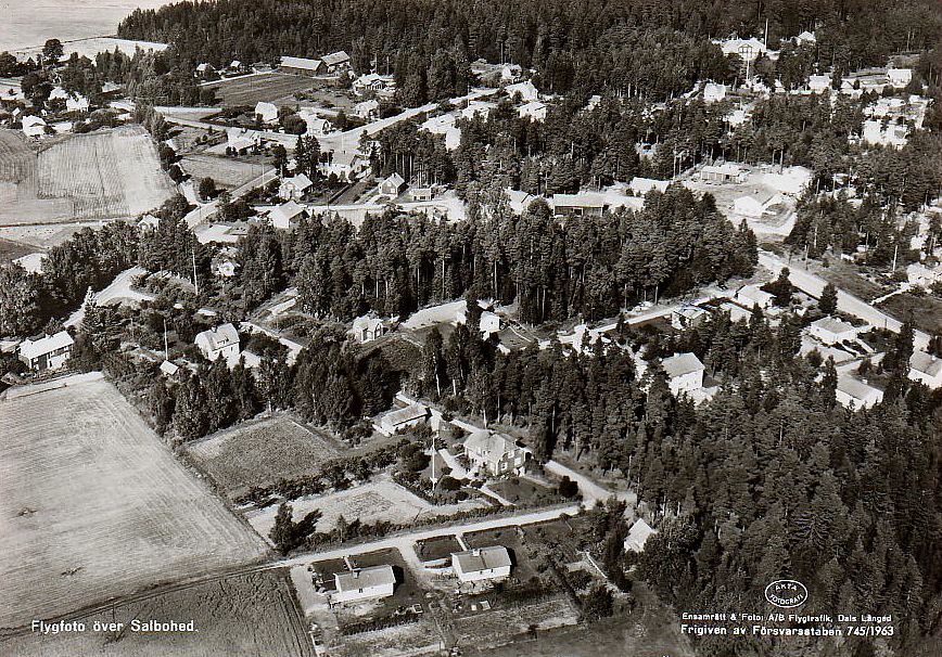 Sala, Flygfoto över Salbohed 1963
