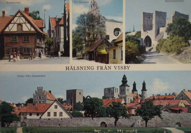 Gotland, Hälsning från Visby 1968