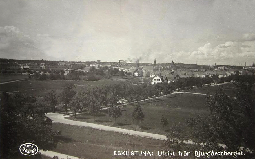 Eskilstuna: Utsikt över Djurgårdsberget