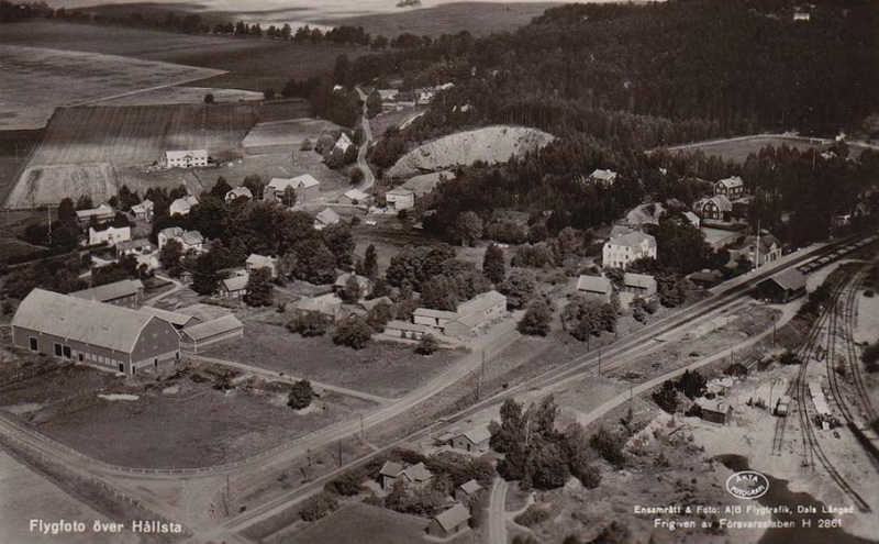 Eskilstuna, Flygfoto över Hållsta 1946
