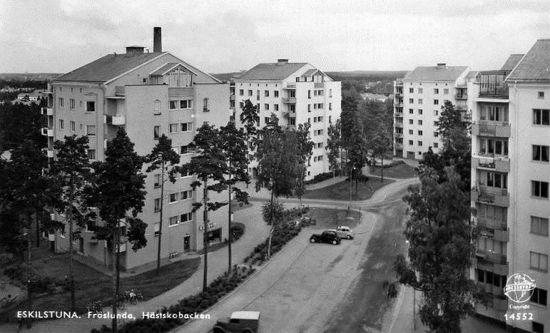 Eskilstuna, Fröslunda Hästskobacken 1955