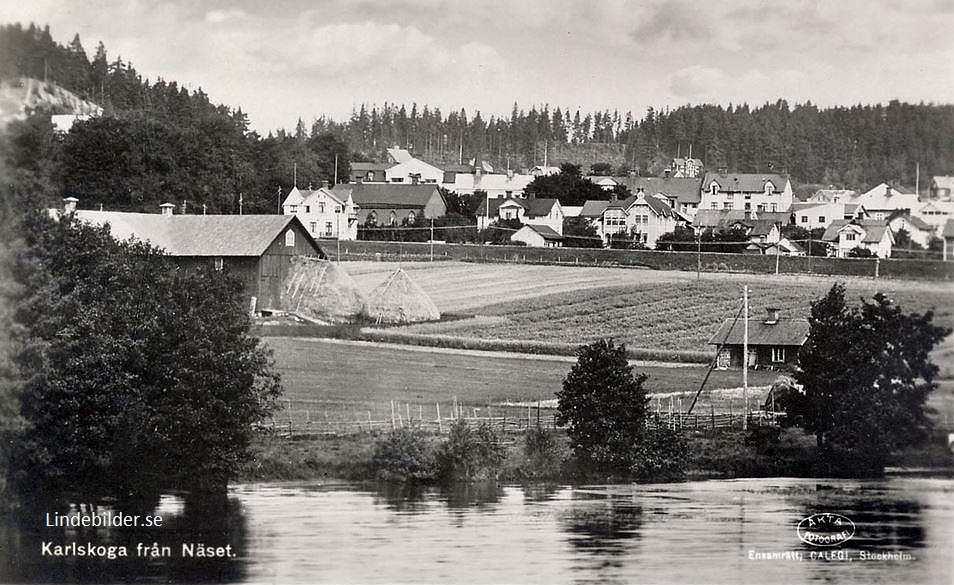 Karlskoga från Näset 1925