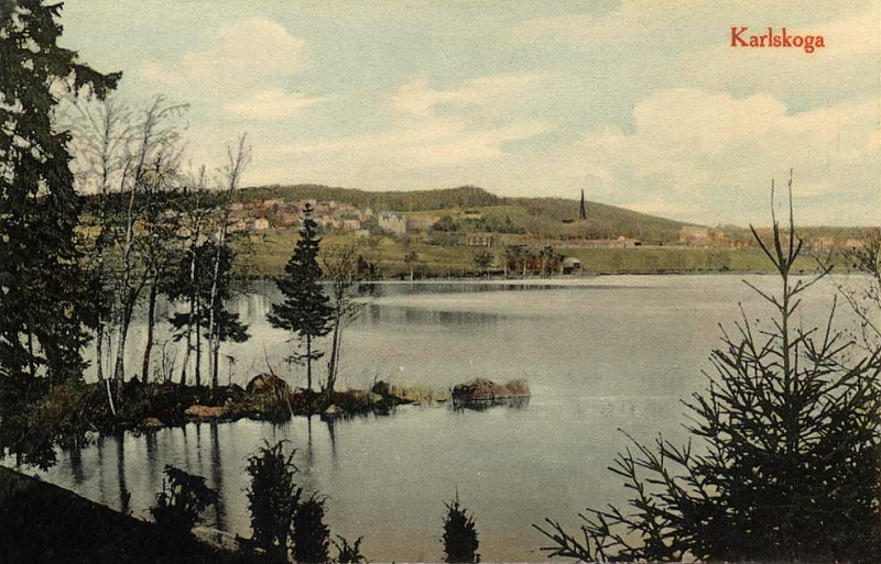 Karlskoga, Vy över sjön 1915