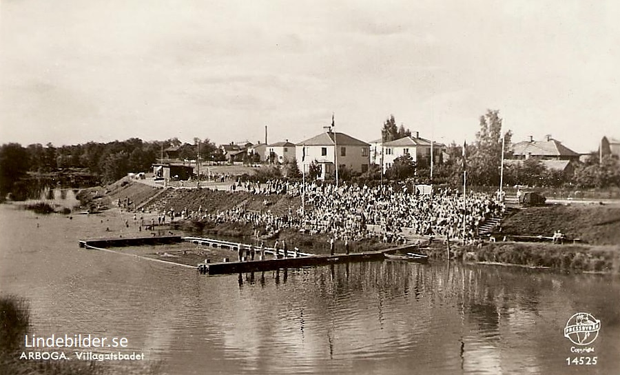 Arboga, Villagatsbadet 1956