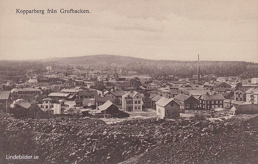Kopparberg från Grufbacken 1906
