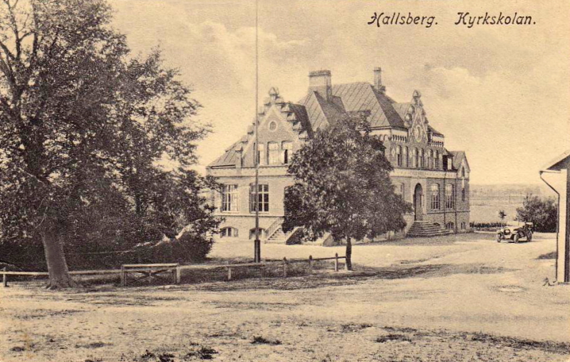 Hallsberg, Kyrkskolan 1950