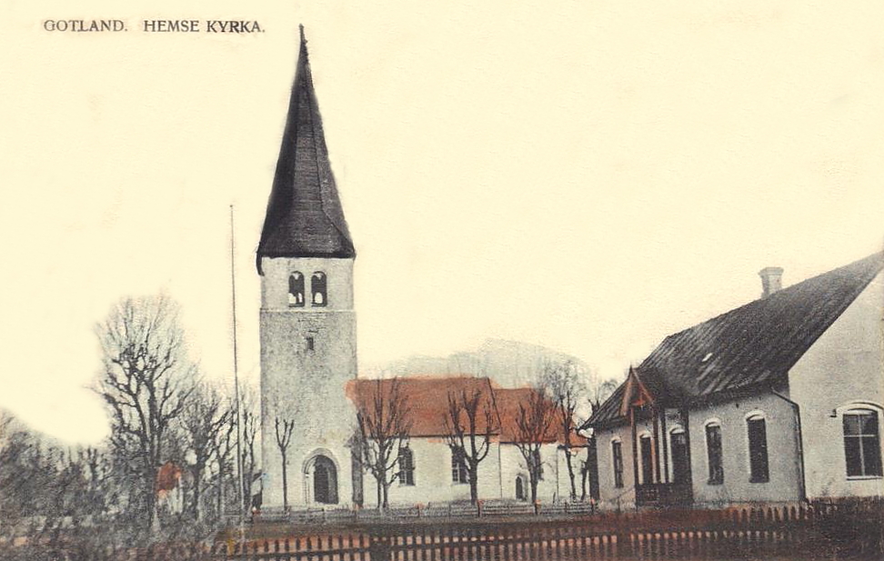Gotland, Hemse Kyrka 1911