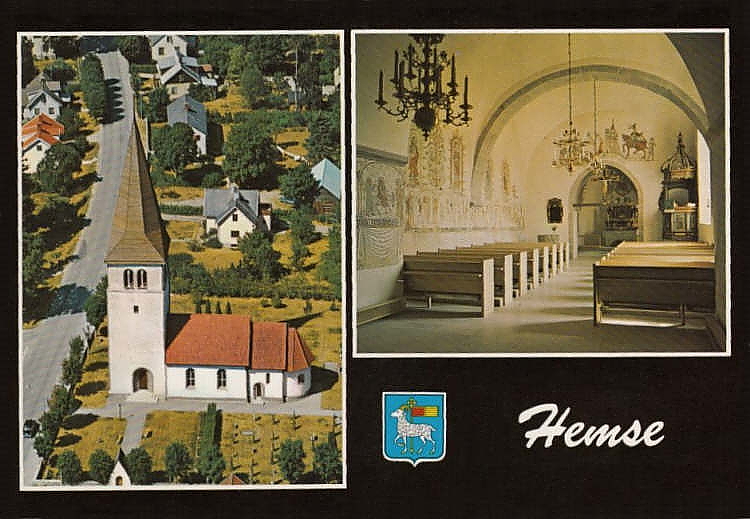 Gotland, Hemse Kyrka   Vykort