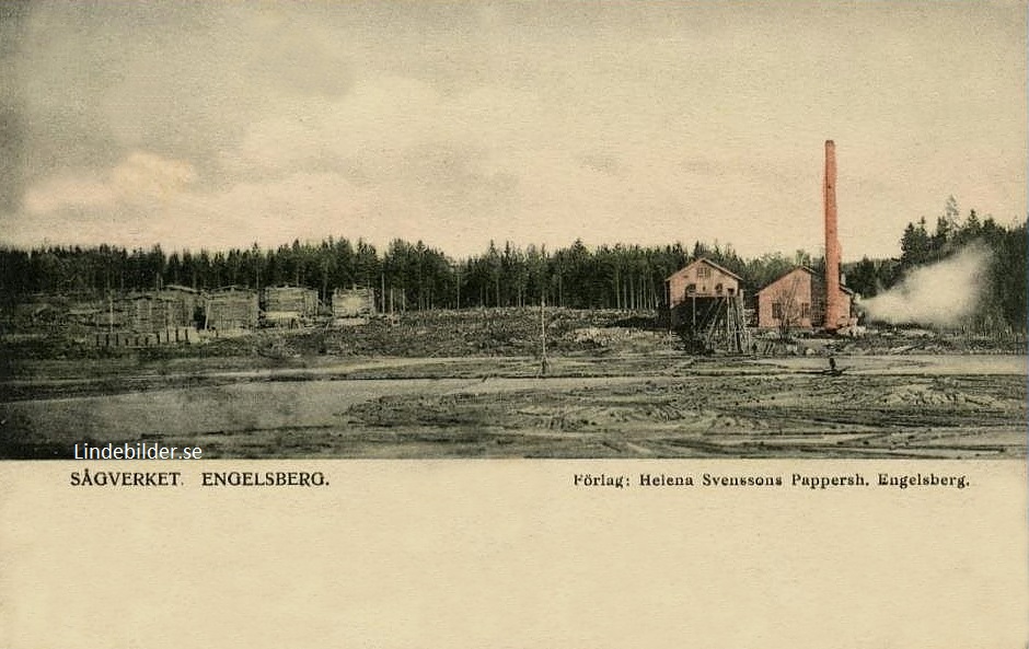 Fagersta, Sågverket. Engelsberg 1915