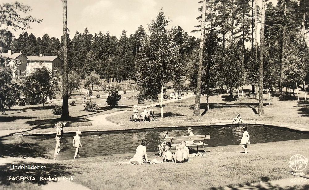 FAGERSTA, Bäckens Park 1957