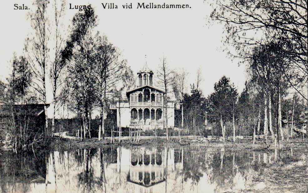 Sala, Lugne, Villa vid Mellandammen