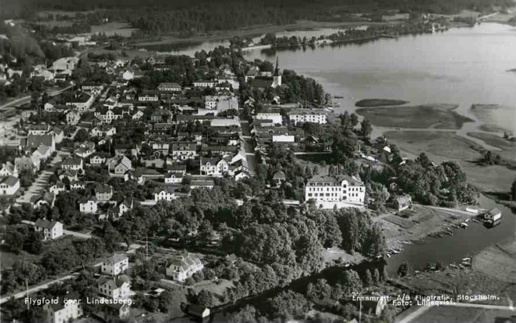 Lindesberg Flygfoto över