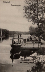 Filipstad, Ångbåtsbryggan 1908