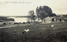 Uskavi, Parti af Fåsjön och sjön Usken 1912
