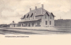 Smedjebacken Järnvägsstationen 1907