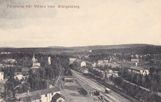 Ludvika, Panorama från Mullers Lawe, Grängesberg 1912