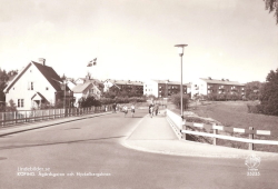 Köping, Ågärdsgatan och Nyckelbergsbron 1961