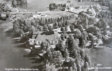 Smedjebacken, Flygfoto över Söderbärke Kyrka 1962
