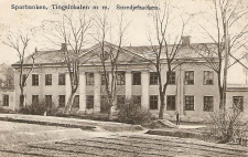 Smedjebacken, Sparbanken, Tingslokalen mm 1908
