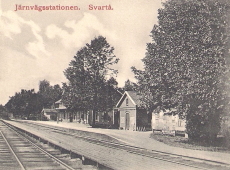 Degerfors, Järnvägsstationen Svartå 1910