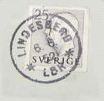 Lindesbergs Frimärke 6/6 1950