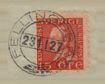 Fellingsbro Frimärke 23/11 1927