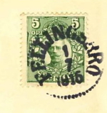 Fellingsbro Frimärke 1/7 1916