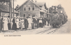 Gotland. Slite Järnvägsstation 1906