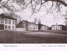 Kristinehamn, Norra Torget och Rådhuset 1904