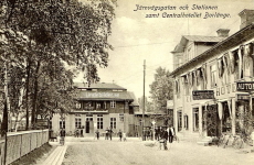 Järnvägsgatan och Stationen samt Centralhotellet, Borlänge