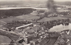 Borlänge, Flygfoto av Kvarnsvedens Pappersbruk