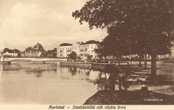 Karlstad, Stadshotellet och Västra Bron 1967