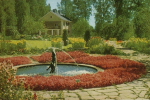 Rottneros, Blommor och Staty