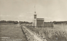 Trosa, Hamnpiren med Kallbadhuset 1953