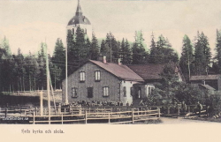 Heds Kyrka och Skola 1904