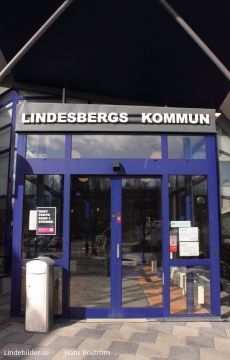 Ingången till Lindesbergs Kommun
