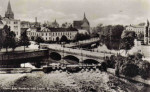 Örebro Utsikt över storbron från slottet 1946