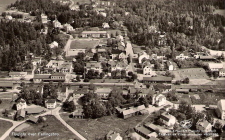Flygfoto över Fellingsbro 1956
