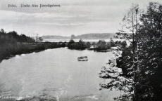 Frövi. Utsikt från Järnvägsbron 1916